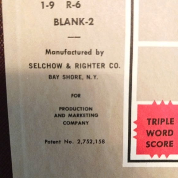 Antique Scrabble Game. 1950s New in Box! Rare lucky find! Beautiful. - Picture 9 of 11